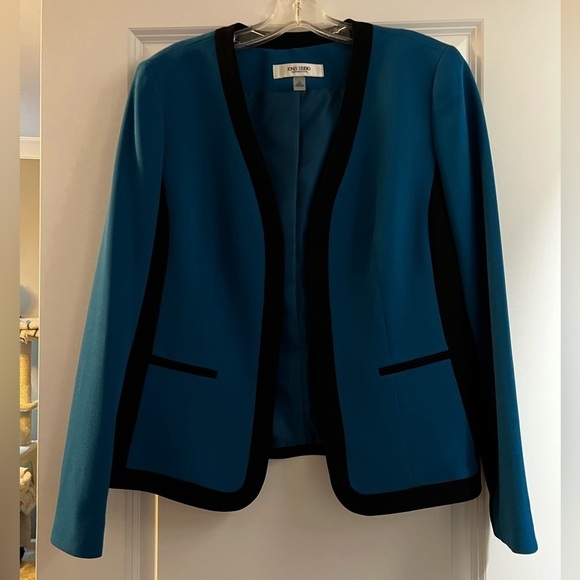 Jones Studio blue and black blazer - Picture 2 of 6